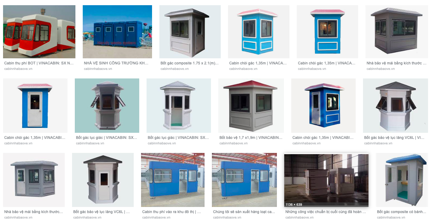Mẫu cabin bảo vệ 1