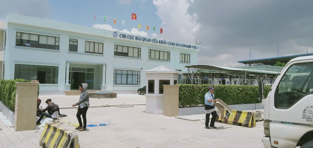 Bốt bảo vệ lục giác lắp đặt tại Hải Quan TP HCM